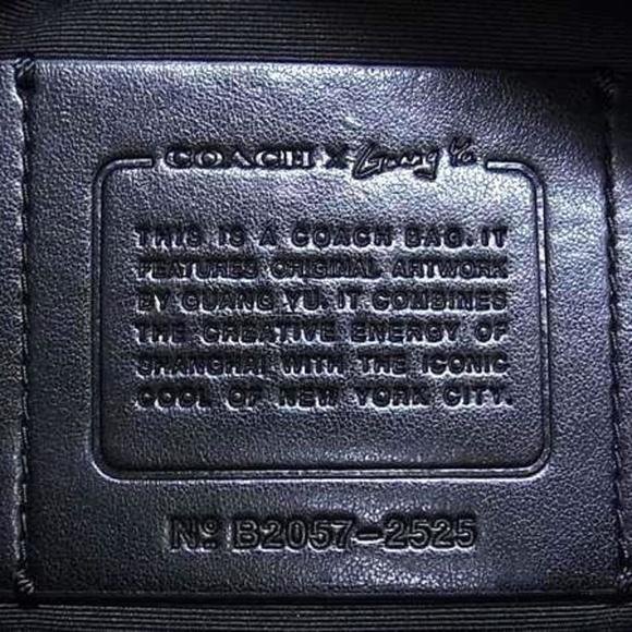 COACH GUANG YU Collaboration Signature Waist Bag 2525 in Brown and Black Leat...